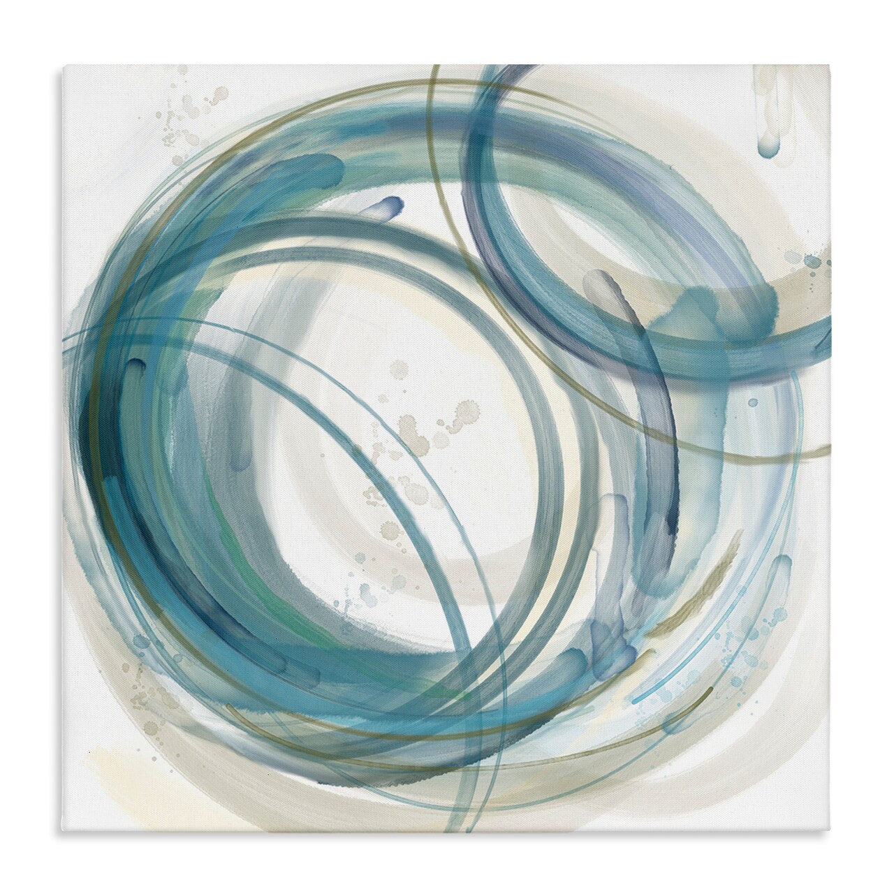 Stupell Industries Round Circular Layered Shapes Canvas By Nan